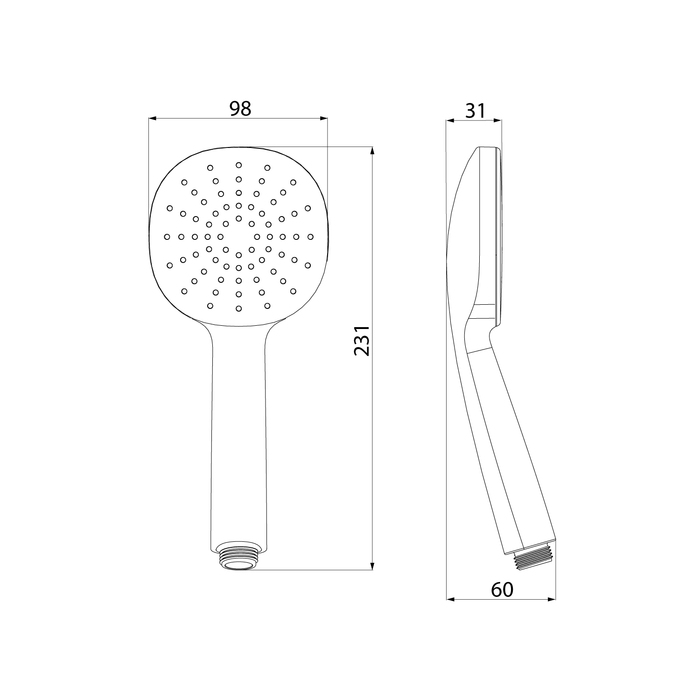 Душевая лейка IDDIS Optima Home OPH1FB9i18 черная матовая