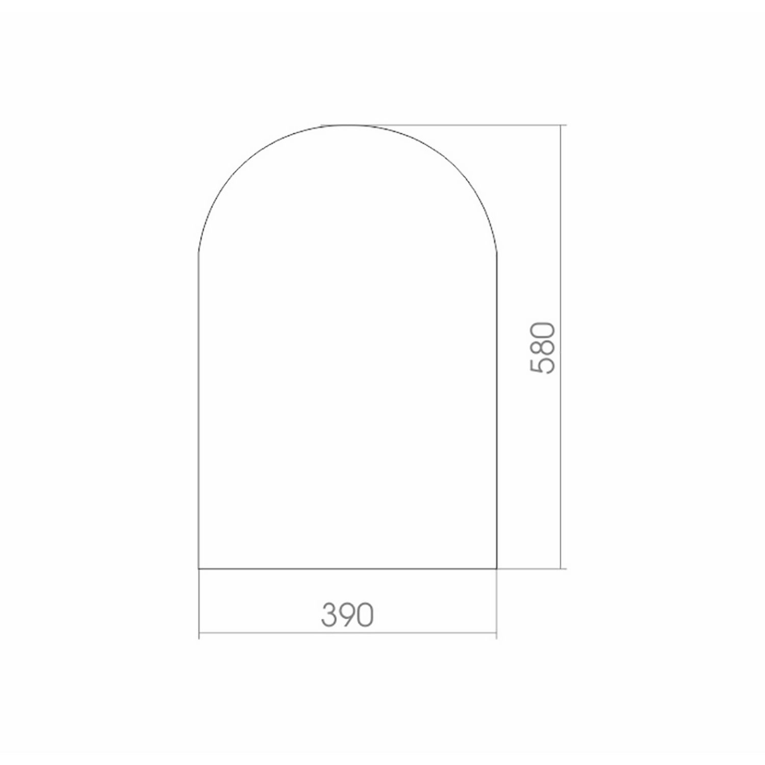 Зеркало Mixline Комфорт 39 арка