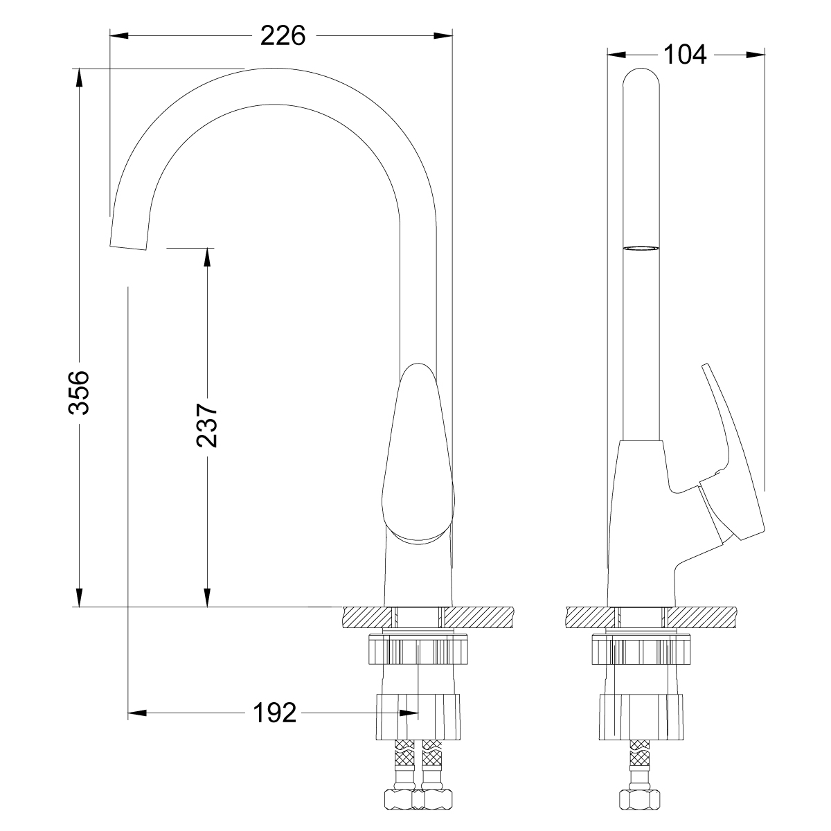 Смеситель для кухни Lemark Linara LM0405C хром