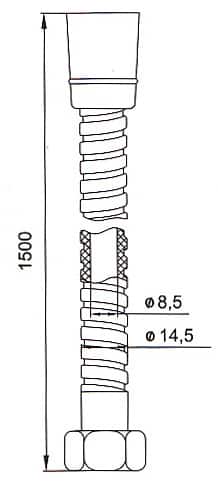 Душевой шланг IDDIS A50211 1.5 150 см