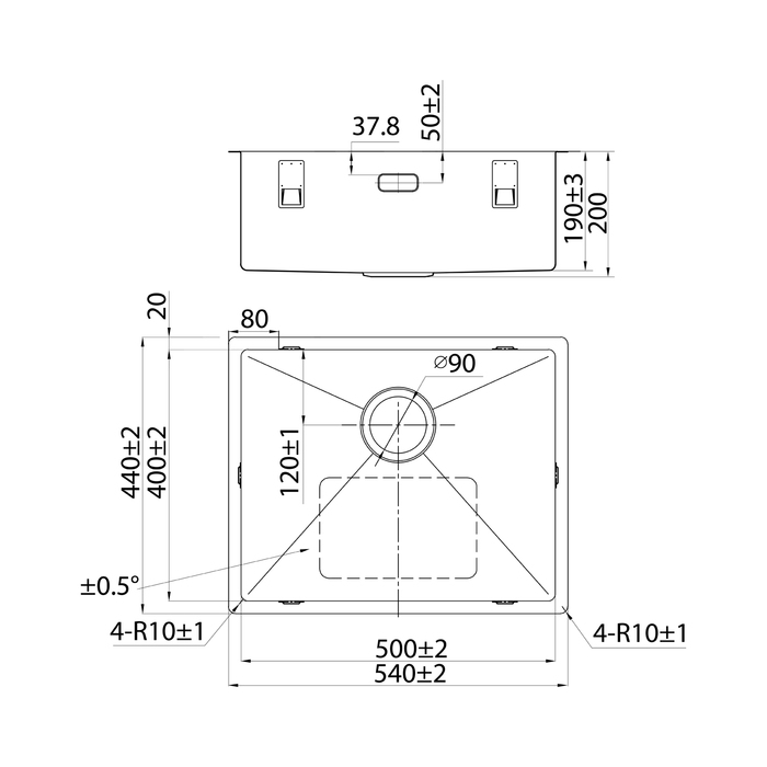 Мойка кухонная IDDIS Edifice EDI54G0i77 графит