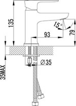 Смеситель для раковины Lemark Basis LM3606C