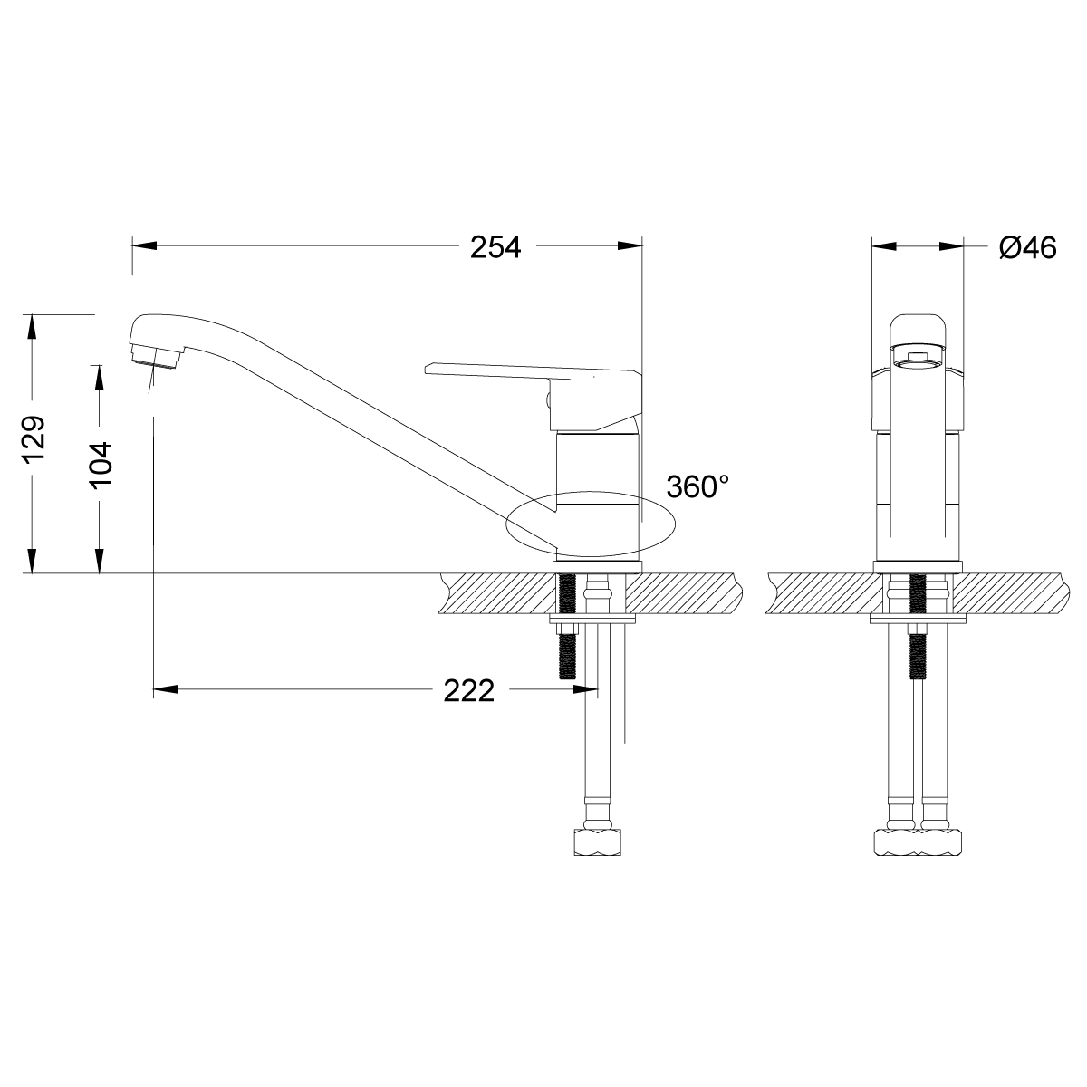 Смеситель для кухни Lemark Point LM0304C