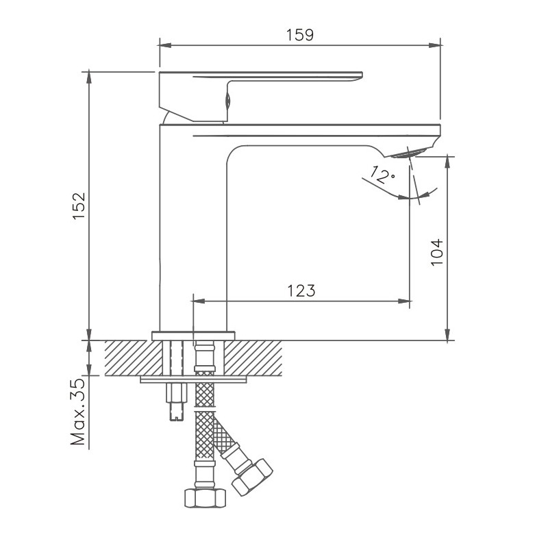 Смеситель для раковины Haiba HB590-7 HB10590-7