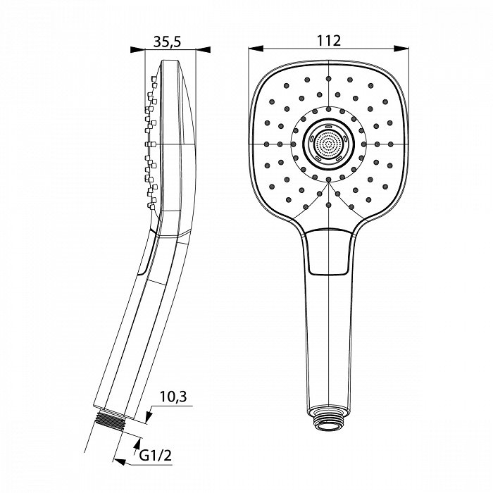 Душевая лейка IDDIS Sena SEN3F00i18