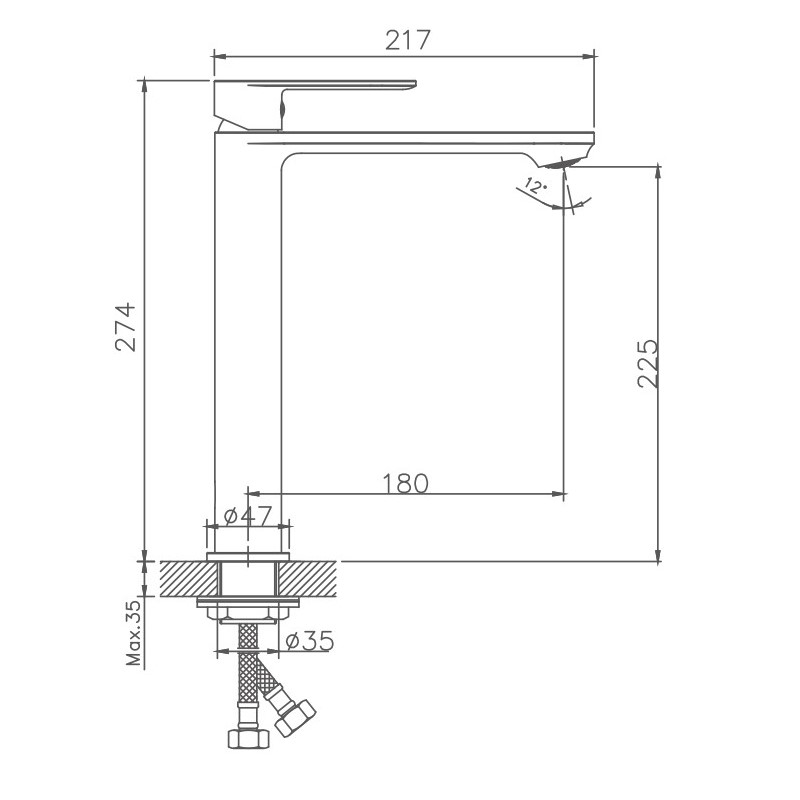 Смеситель для раковины Haiba HB590-7 HB11590-7