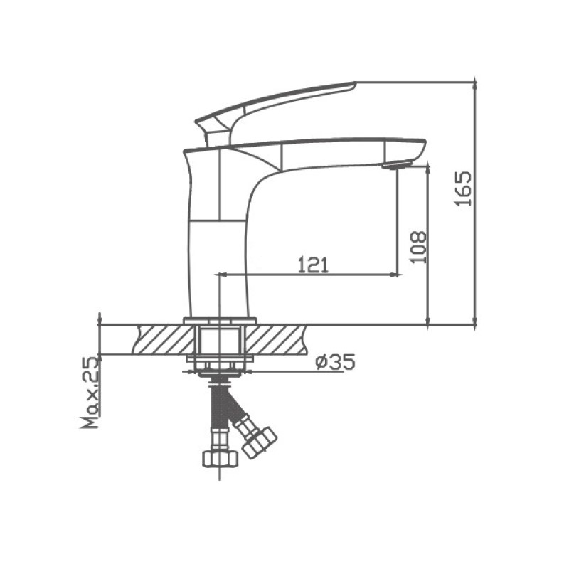 Смеситель для раковины Haiba HB616 HB10616