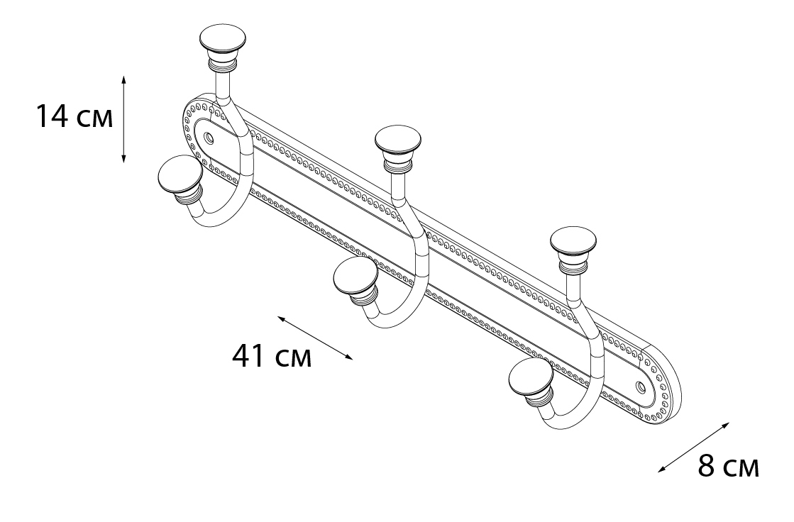 Крючок Fixsen Adele FX-55005-3