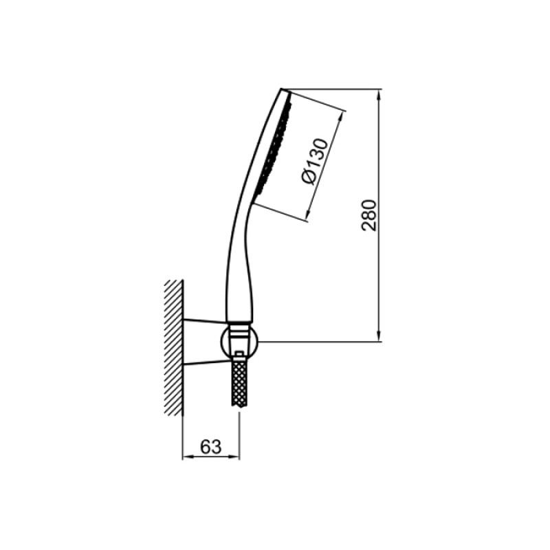 Душевой гарнитур Webert Comfort AC0764015 хром