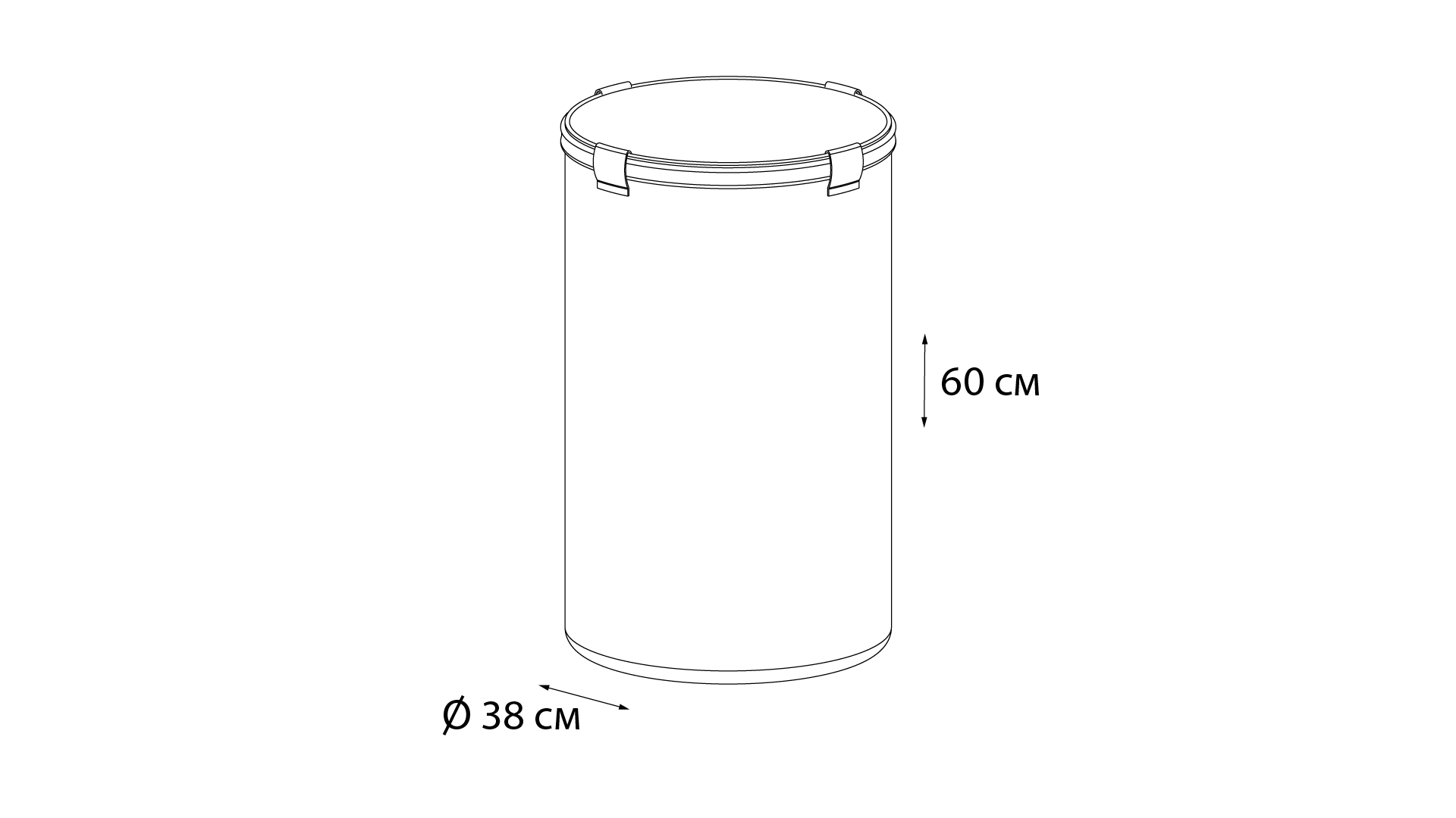 Корзина для белья Fixsen 1000 FX-1031B