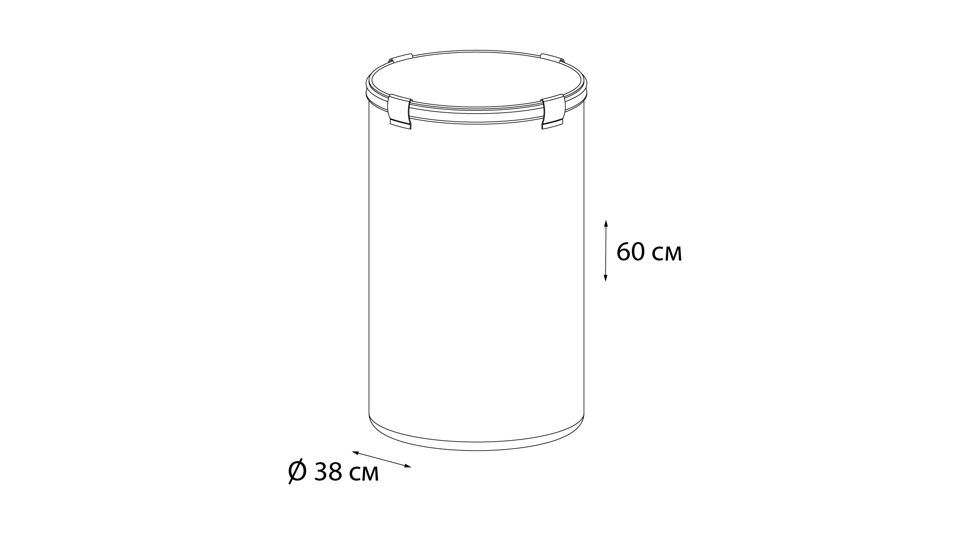 Корзина для белья Fixsen FX-1032