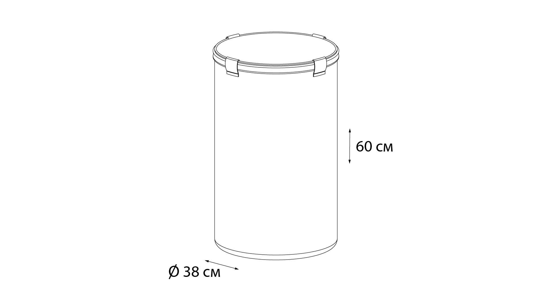 Корзина для белья Fixsen 1000 FX-1033A