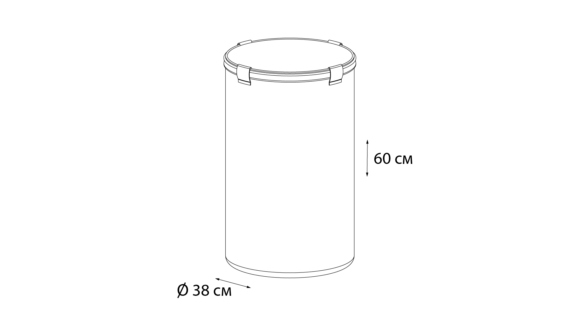 Корзина для белья Fixsen 1000 FX-1033B