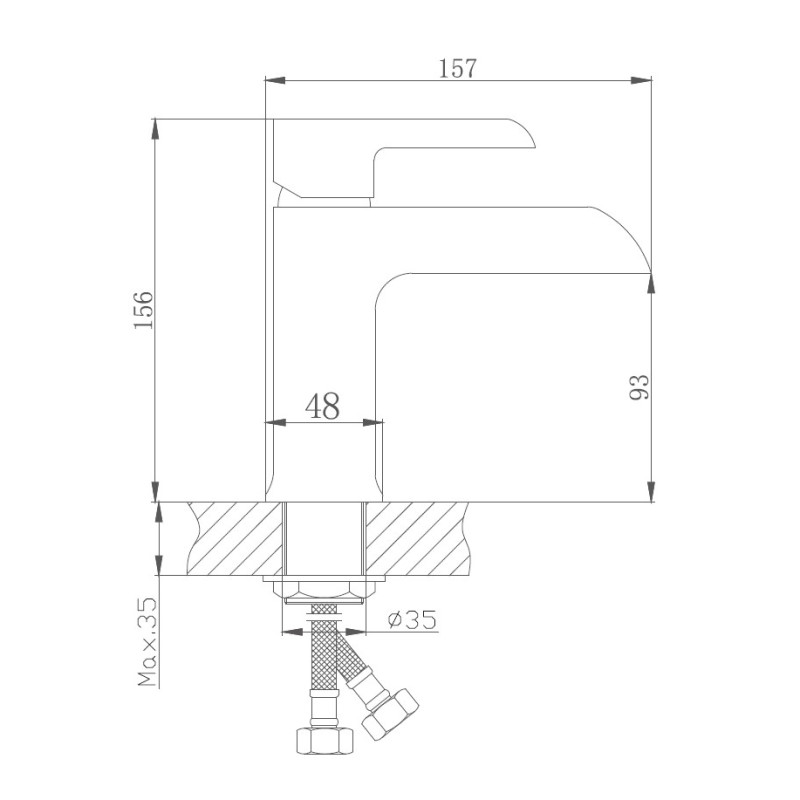 Смеситель для раковины Haiba HB12805-8 с гигиеническим душем, белый