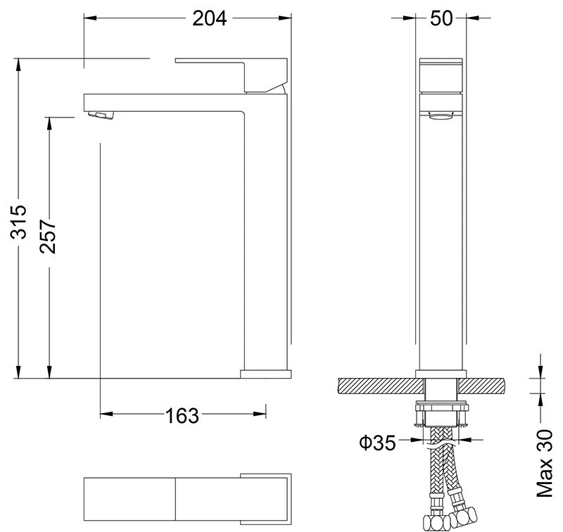 Смеситель для раковины Timo Selene 3011/17F