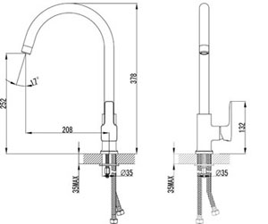 Смеситель для кухни Lemark Basis LM3605C