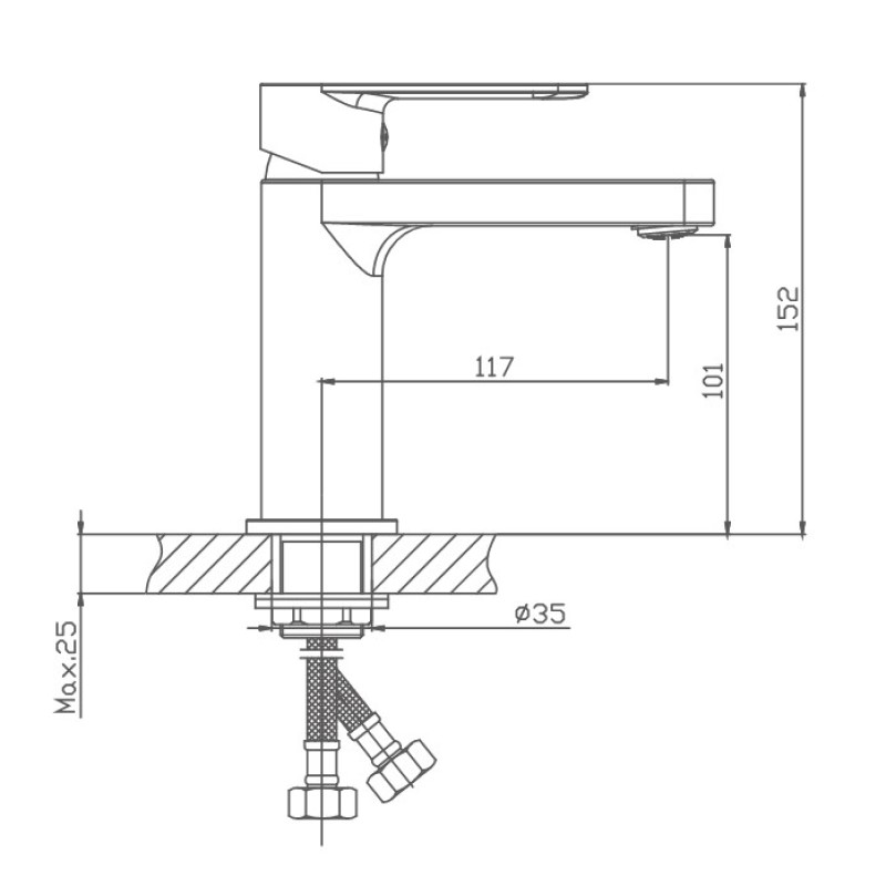 Смеситель для раковины Haiba HB617 HB10617