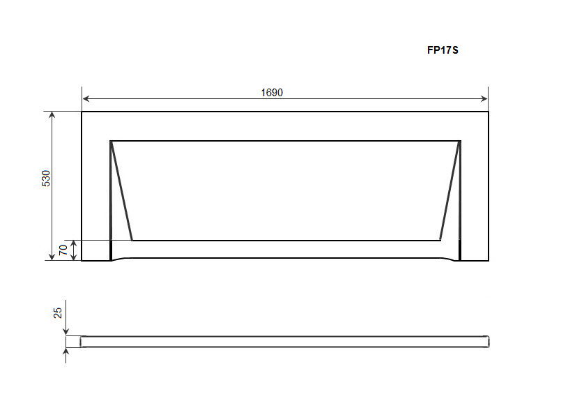 Экран Timo FP17S 169x53