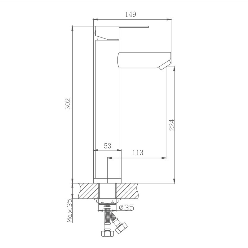 Смеситель для раковины Haiba HB801 HB11801