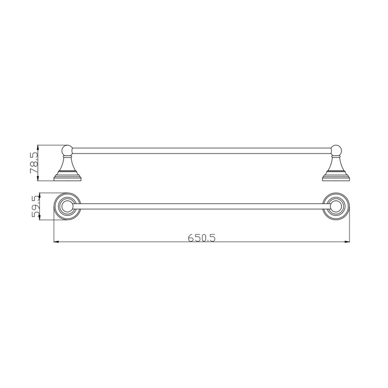 Полотенцедержатель Rav Slezak Morava MKA0701/65Z 65 см, золото