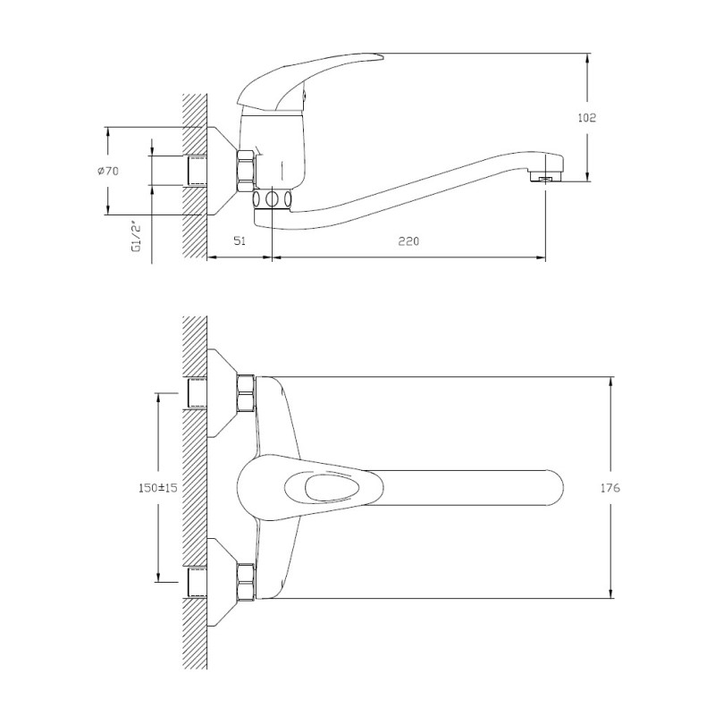 Смеситель для раковины Haiba HB03 HB4603