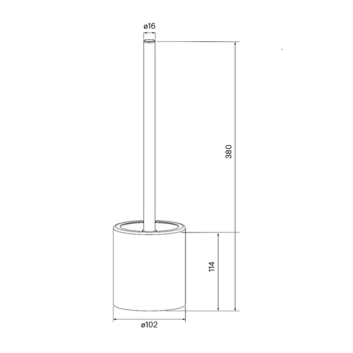 Ершик IDDIS Optima Home BRU02POi47