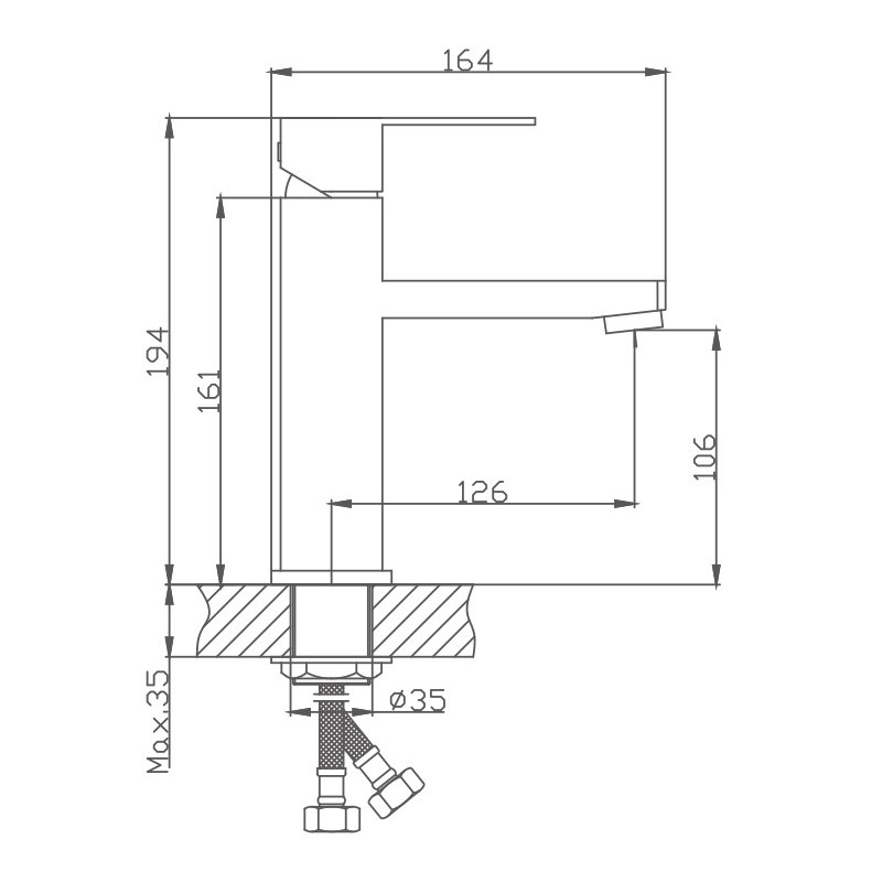 Смеситель для раковины Haiba HB803 HB10803