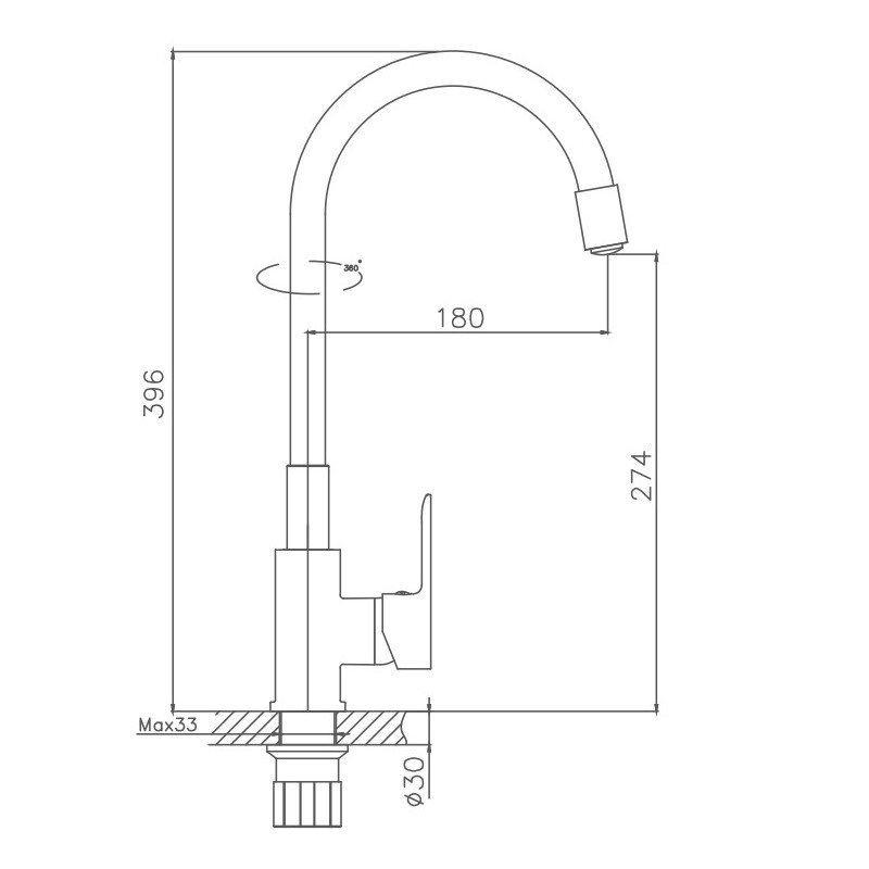 Смеситель для кухни Haiba HB70112-12