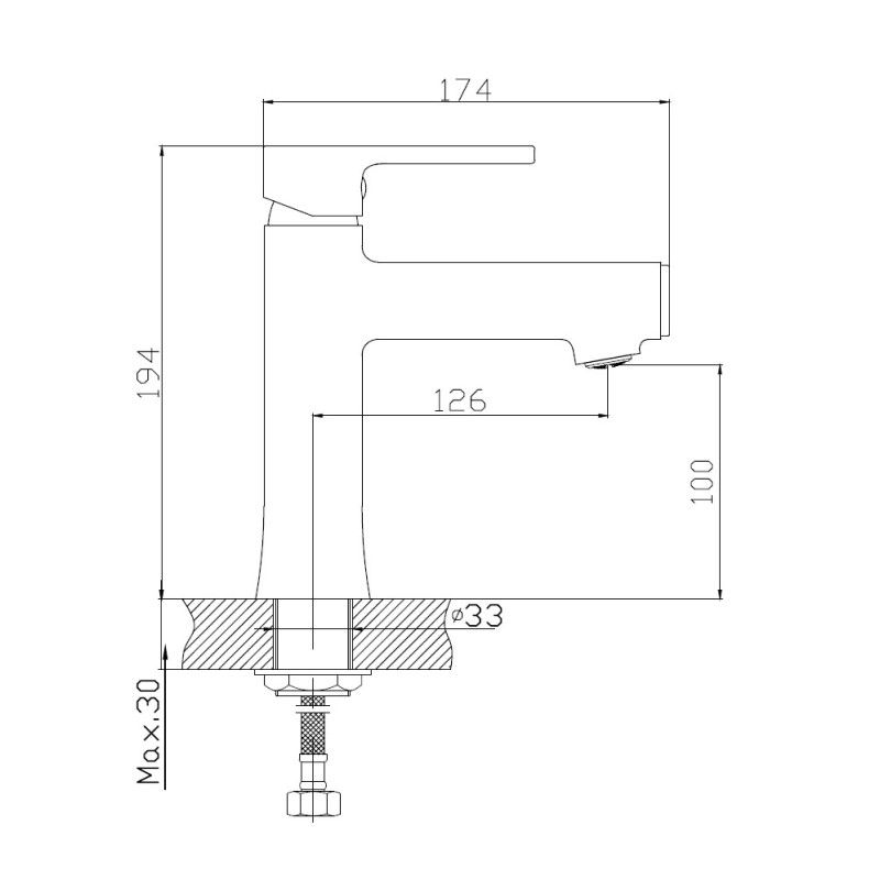 Смеситель для раковины Haiba HB10652 хром