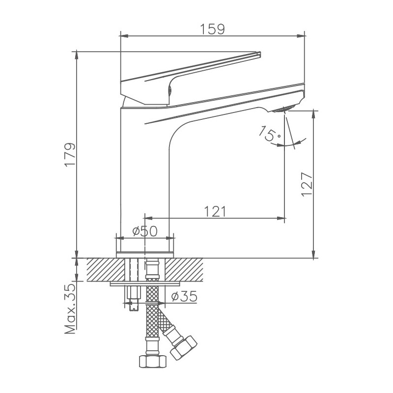 Смеситель для раковины Haiba HB533-3 HB10533-3