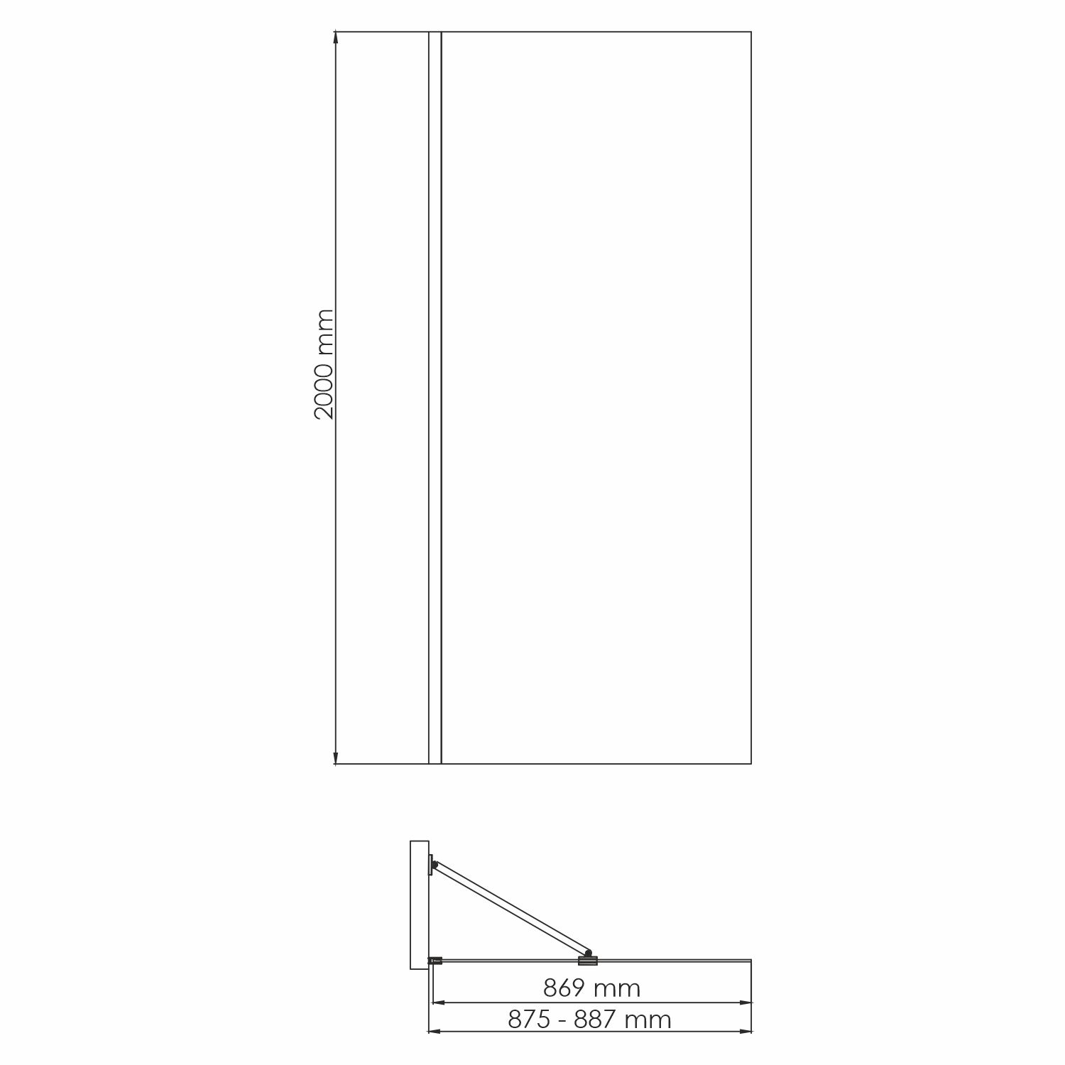 Душевая перегородка Wasserkraft Aisch 55W39