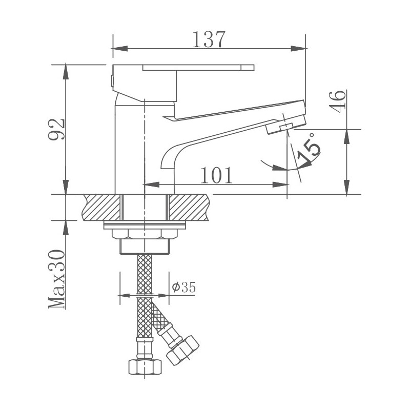 Смеситель для раковины Haiba HB801-2 HB10801-2