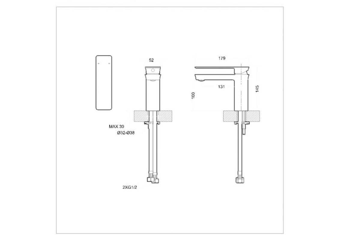 Смеситель для раковины Bravat Phillis F156101C-ENG