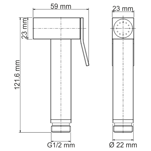 Гигиенический душ Wasserkraft Exter A138