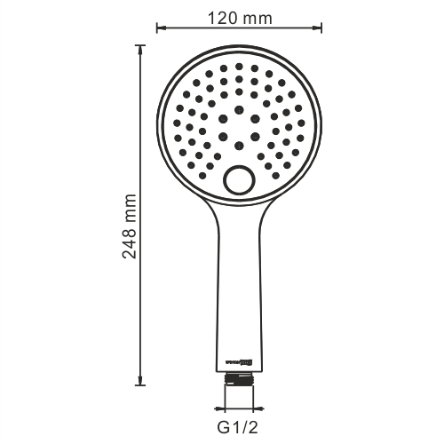 Душевая лейка Wasserkraft Sauer A207