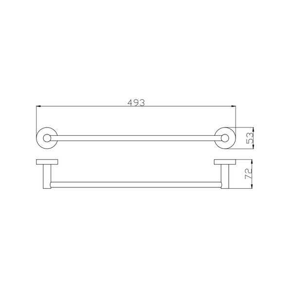 Полотенцедержатель Rav Slezak Colorado COA0701/45 хром, 50 см