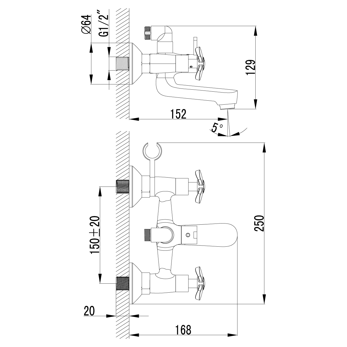 Душевой комплект Lemark Partner LM6542C