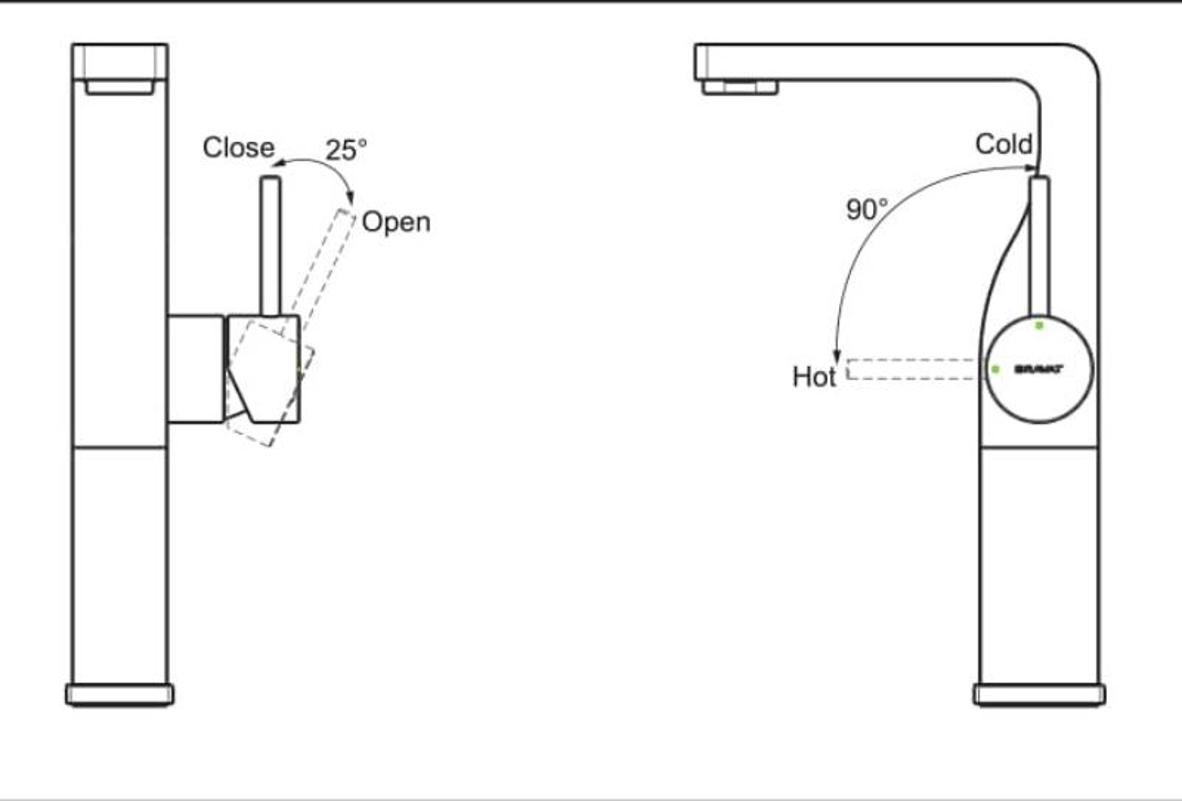 Смеситель для раковины Bravat Arc F16061K-A2-ENG