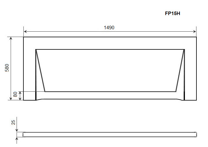 Экран Timo FP15H 149x58