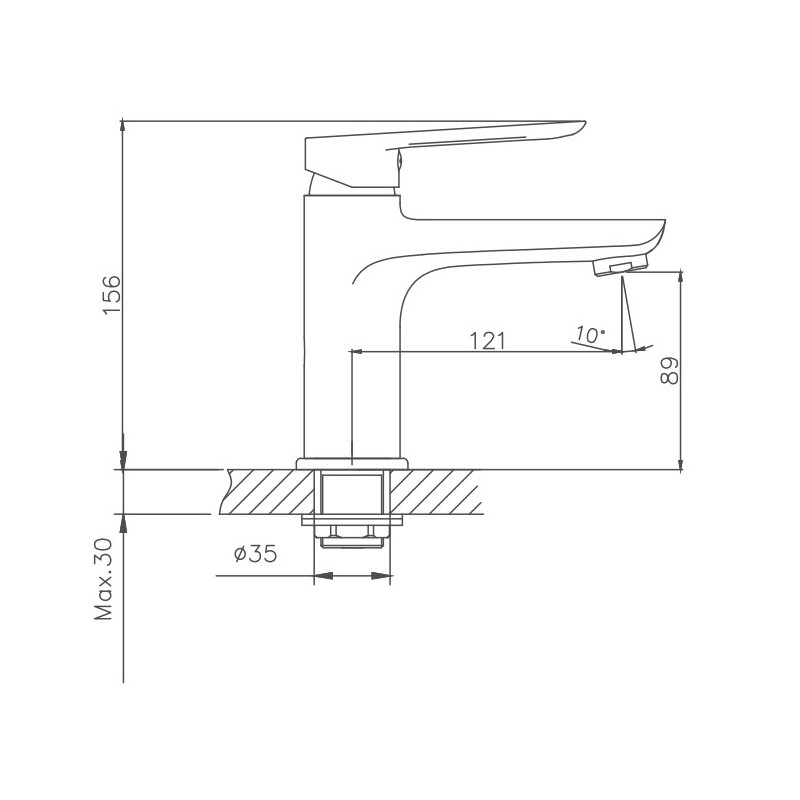 Смеситель для раковины Cron CN521