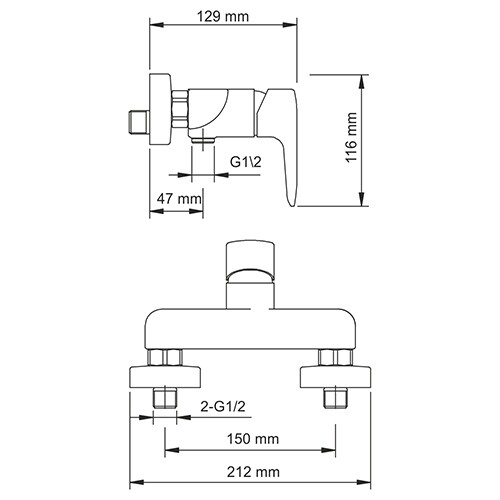 Смеситель для душа Wasserkraft Vils 5602