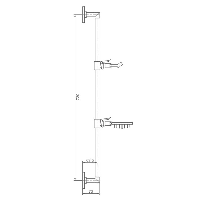 Душевая штанга Haiba HB8008