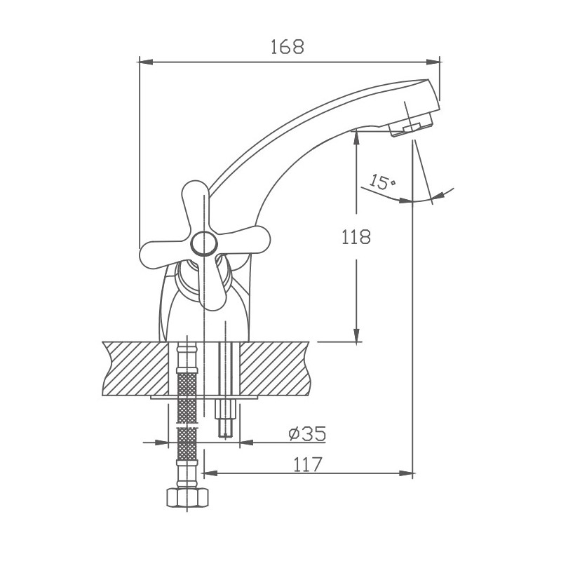 Смеситель для раковины Haiba HB25 HB1025