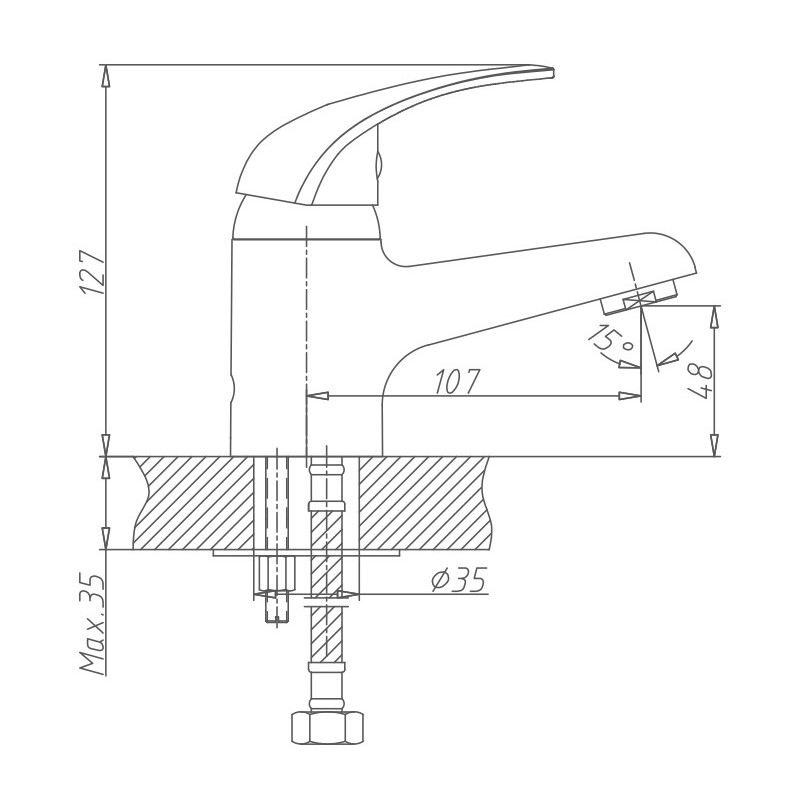 Смеситель для раковины Haiba HB03 HB1003