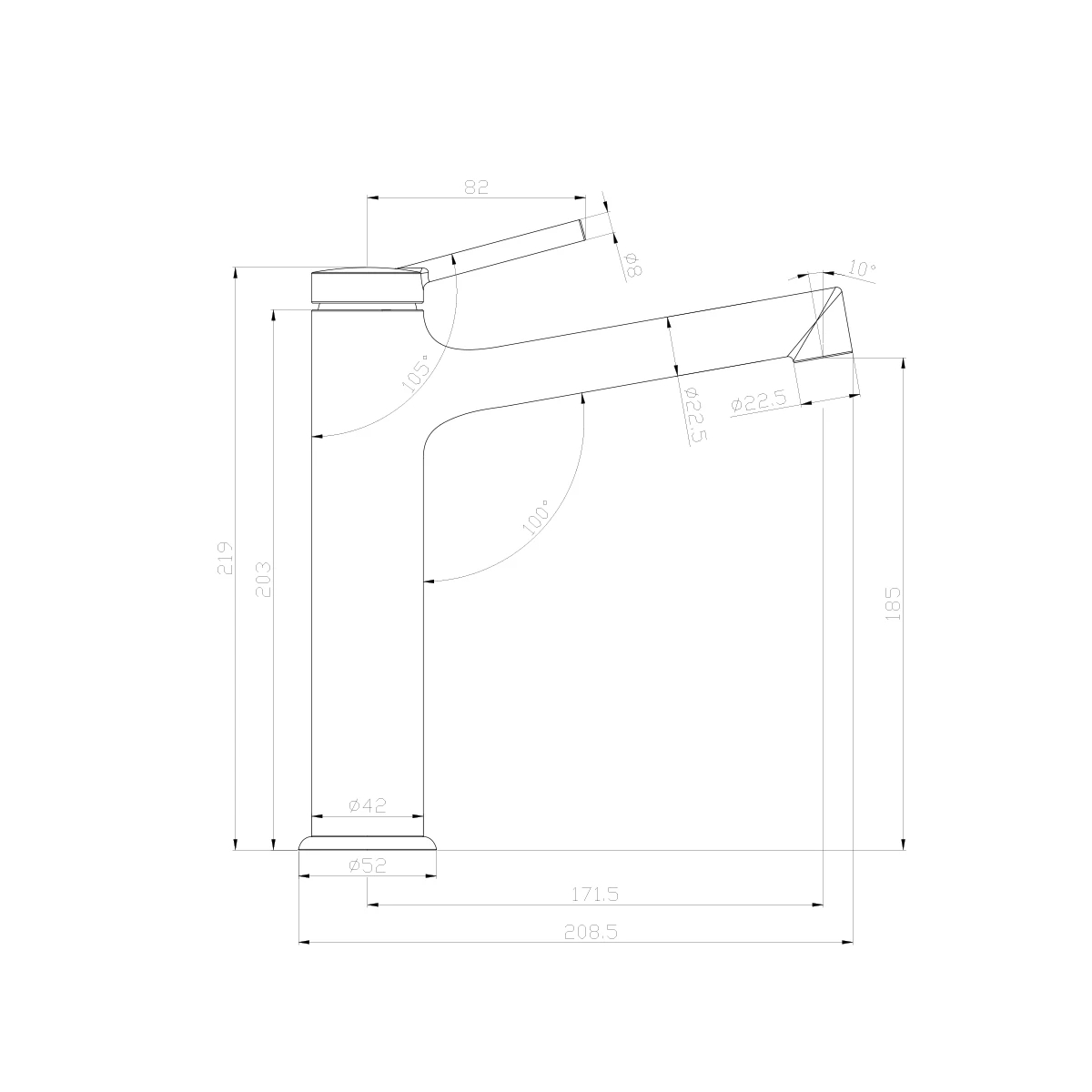 Смеситель для раковины Lemark Minima LM3837C