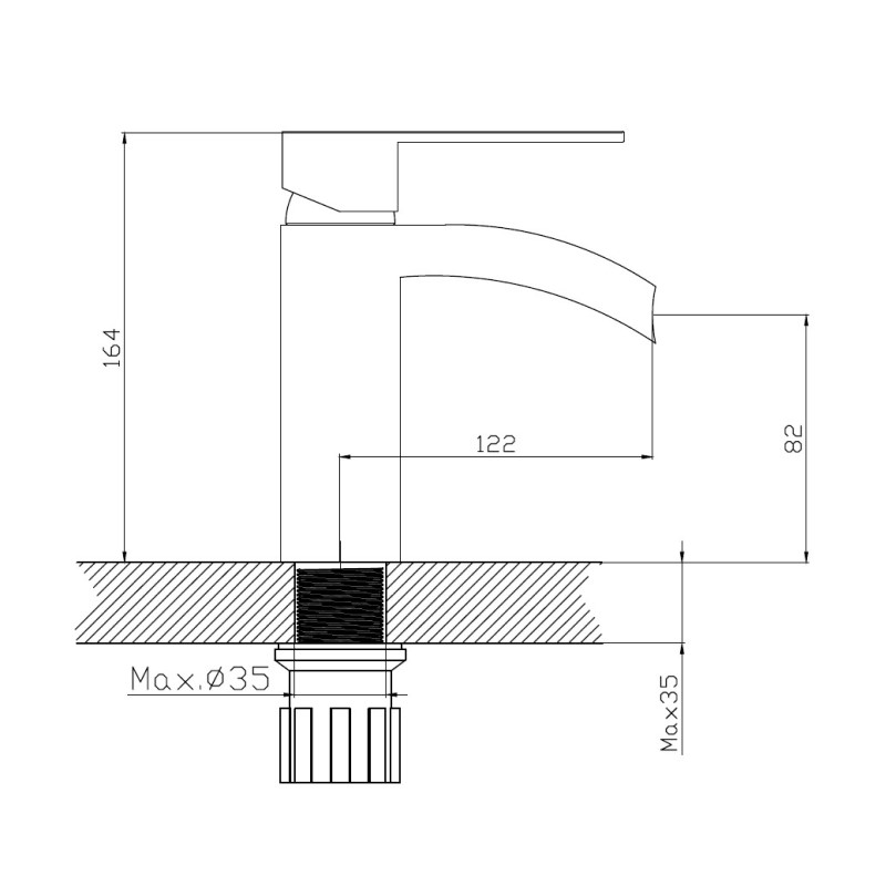 Смеситель для раковины Haiba HB13505-8