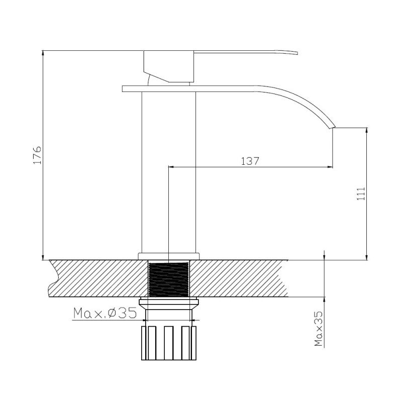 Смеситель для раковины Haiba HB12815