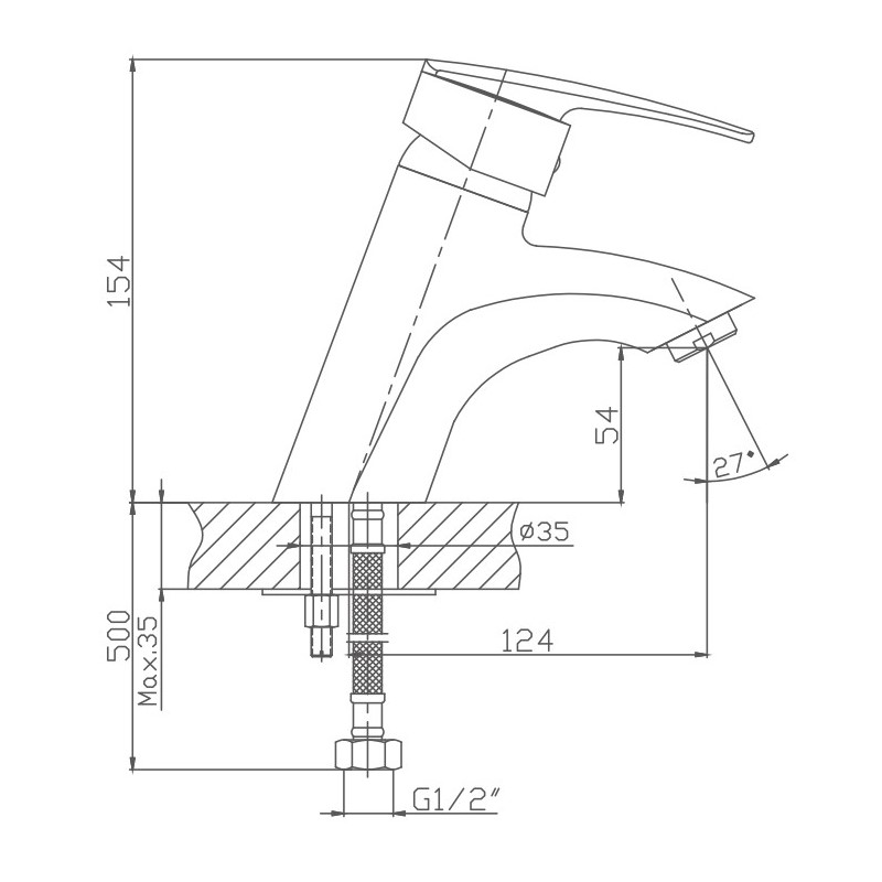 Смеситель для раковины Haiba HB06 HB1006