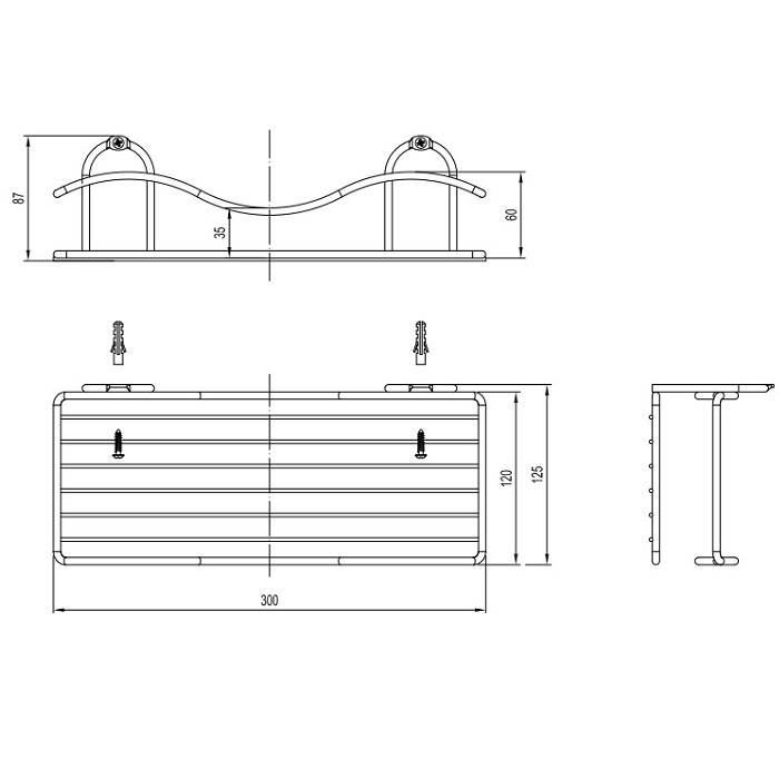 Полка Milardo 304W000M44