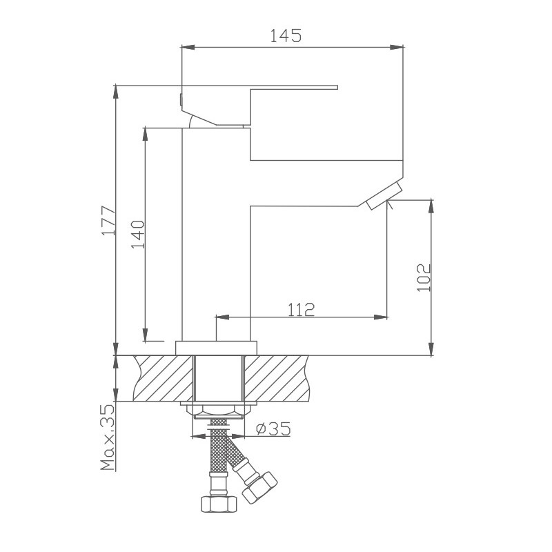 Смеситель для раковины Haiba HB801 HB10801